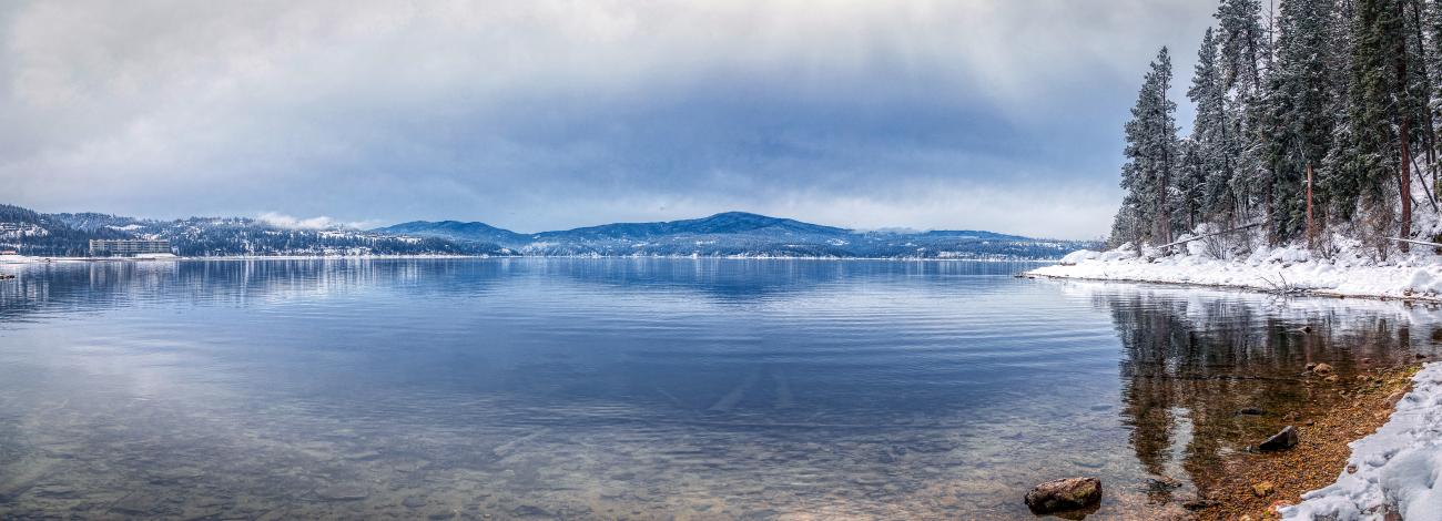 Lake Coeur d’Alene in northern Idaho