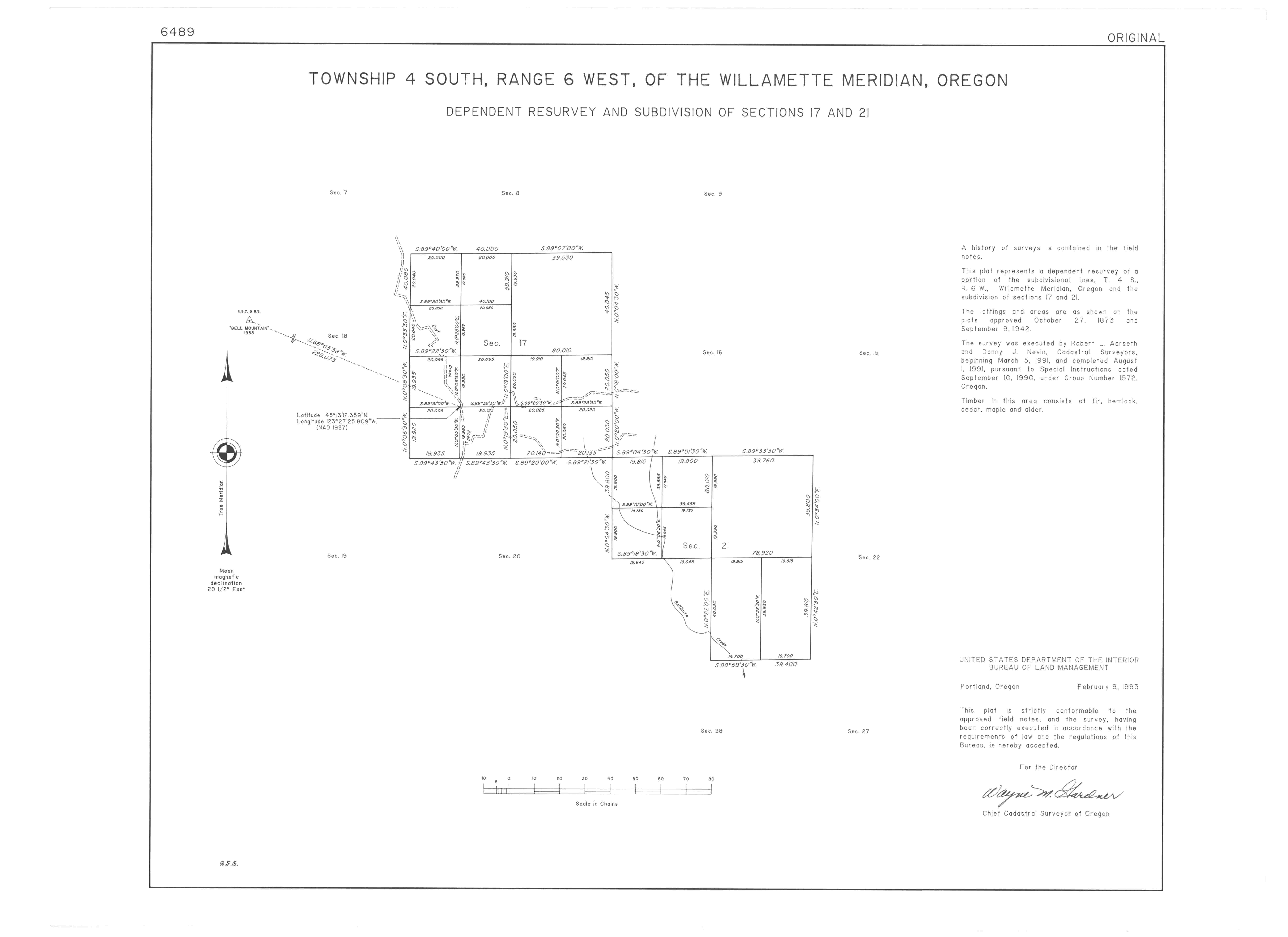 Land Status & Cadastral Survey Records Oregon/Washington BLM