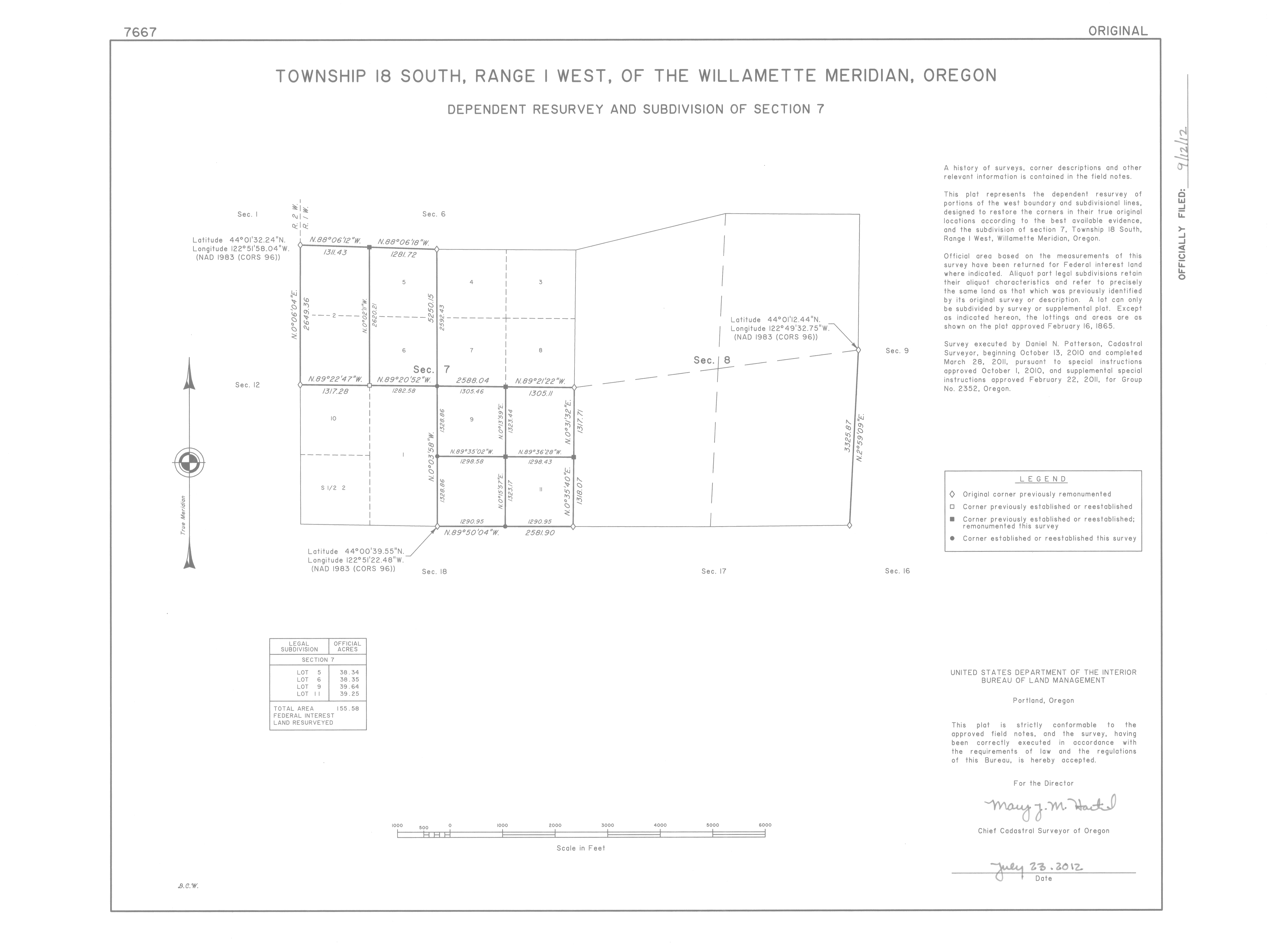 Land Status & Cadastral Survey Records Oregon/Washington BLM