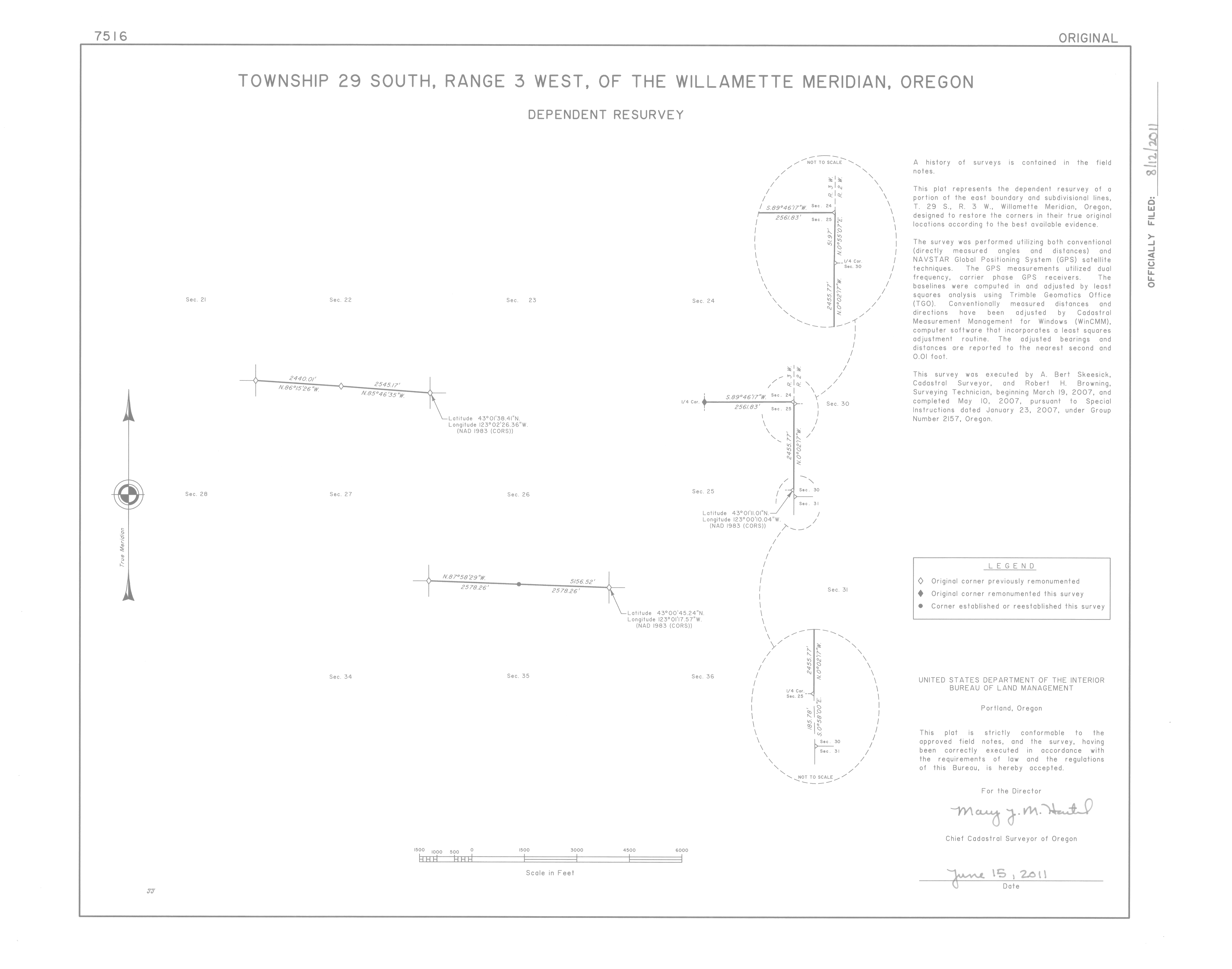 Land Status & Cadastral Survey Records Oregon/Washington BLM