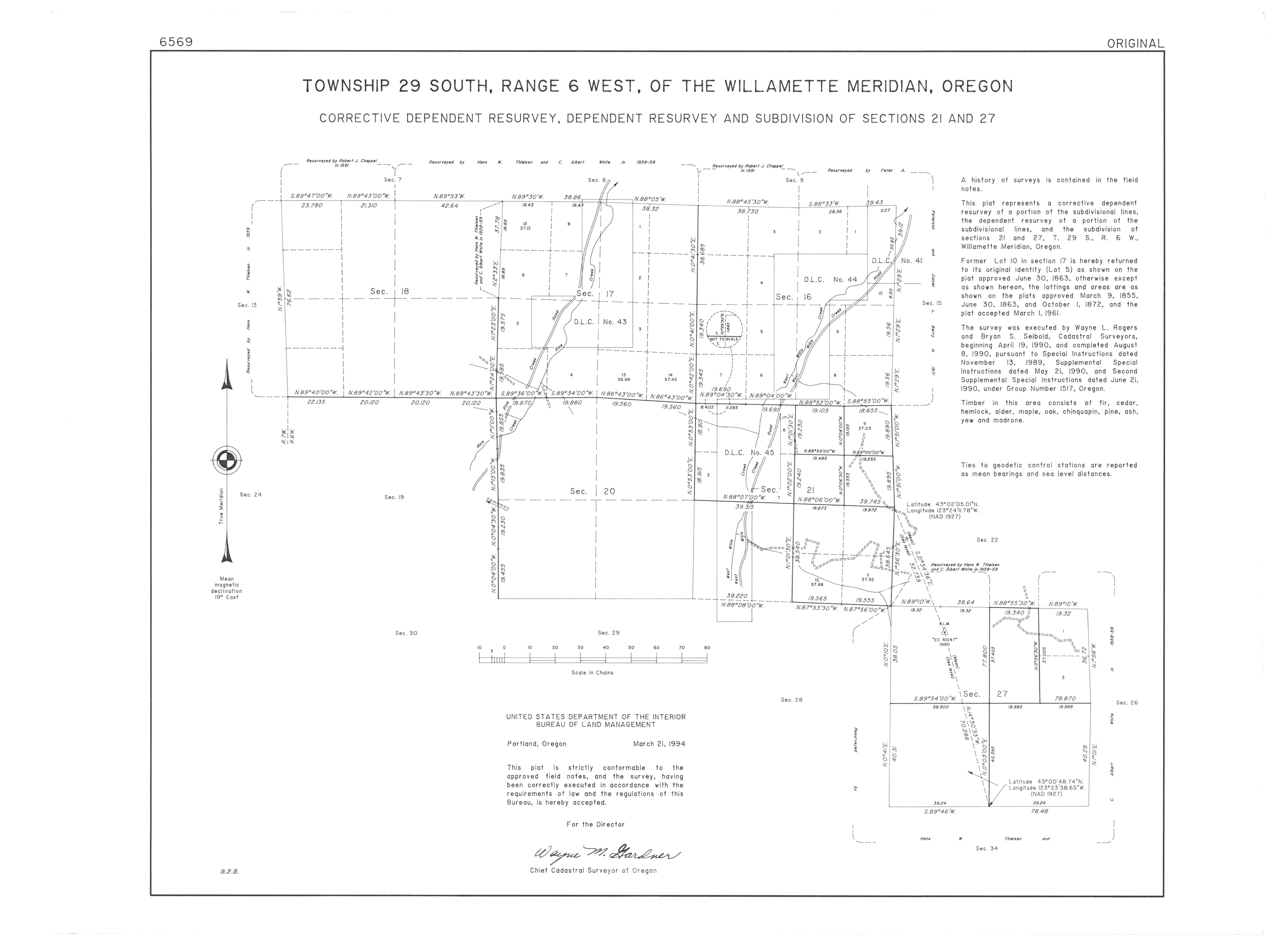 Land Status & Cadastral Survey Records Oregon/Washington BLM