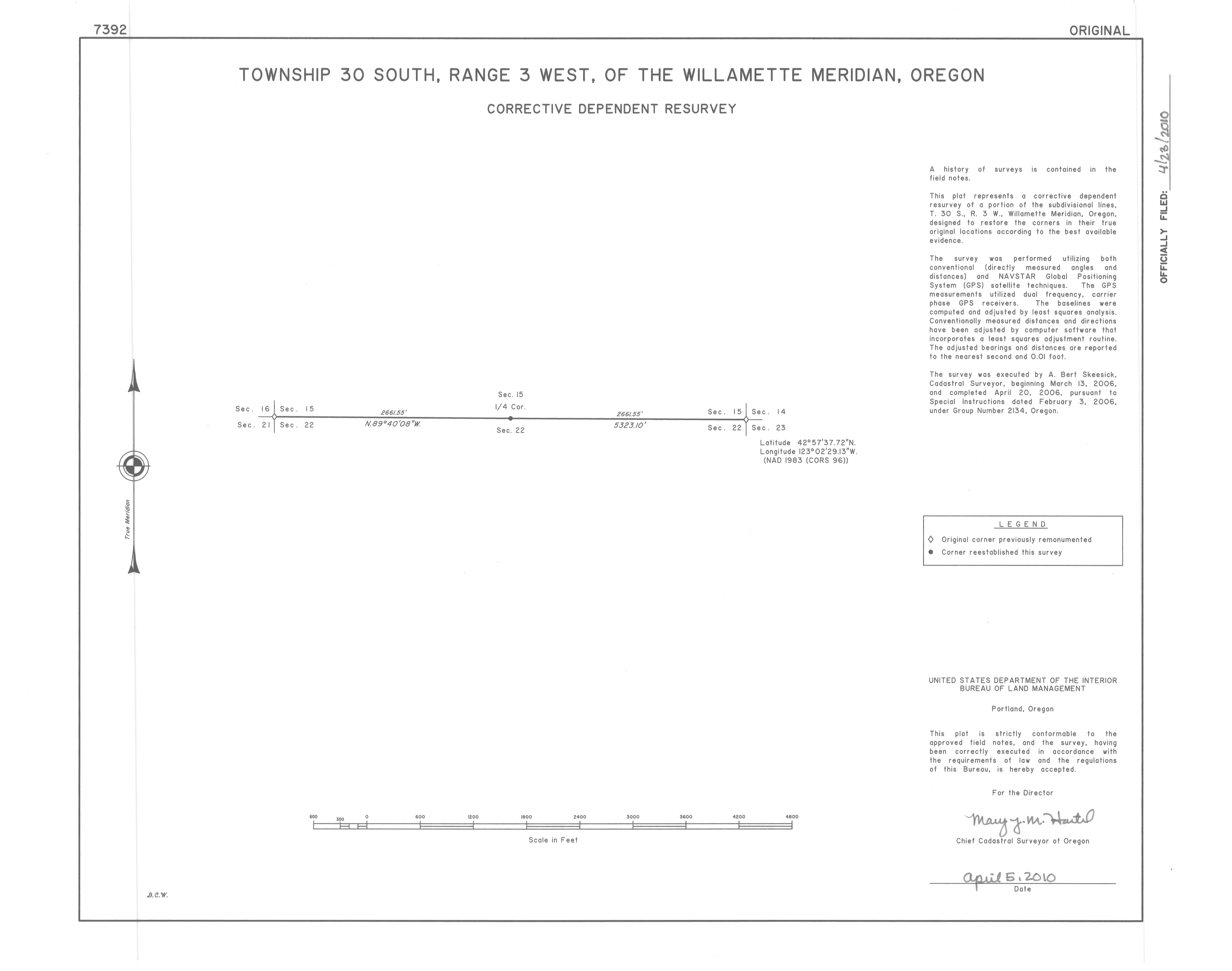Land Status & Cadastral Survey Records Oregon/Washington BLM