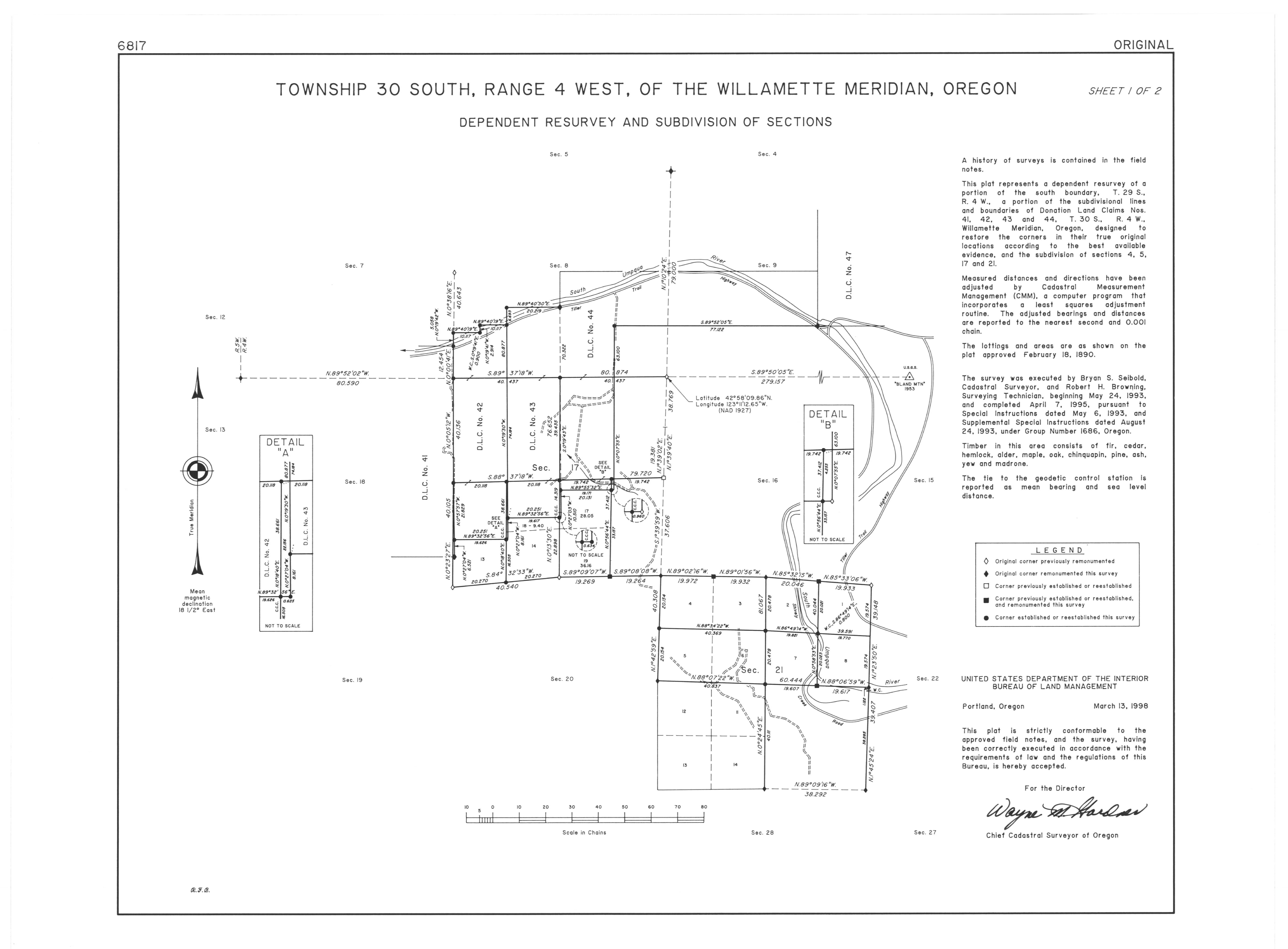 Land Status & Cadastral Survey Records Oregon/Washington BLM