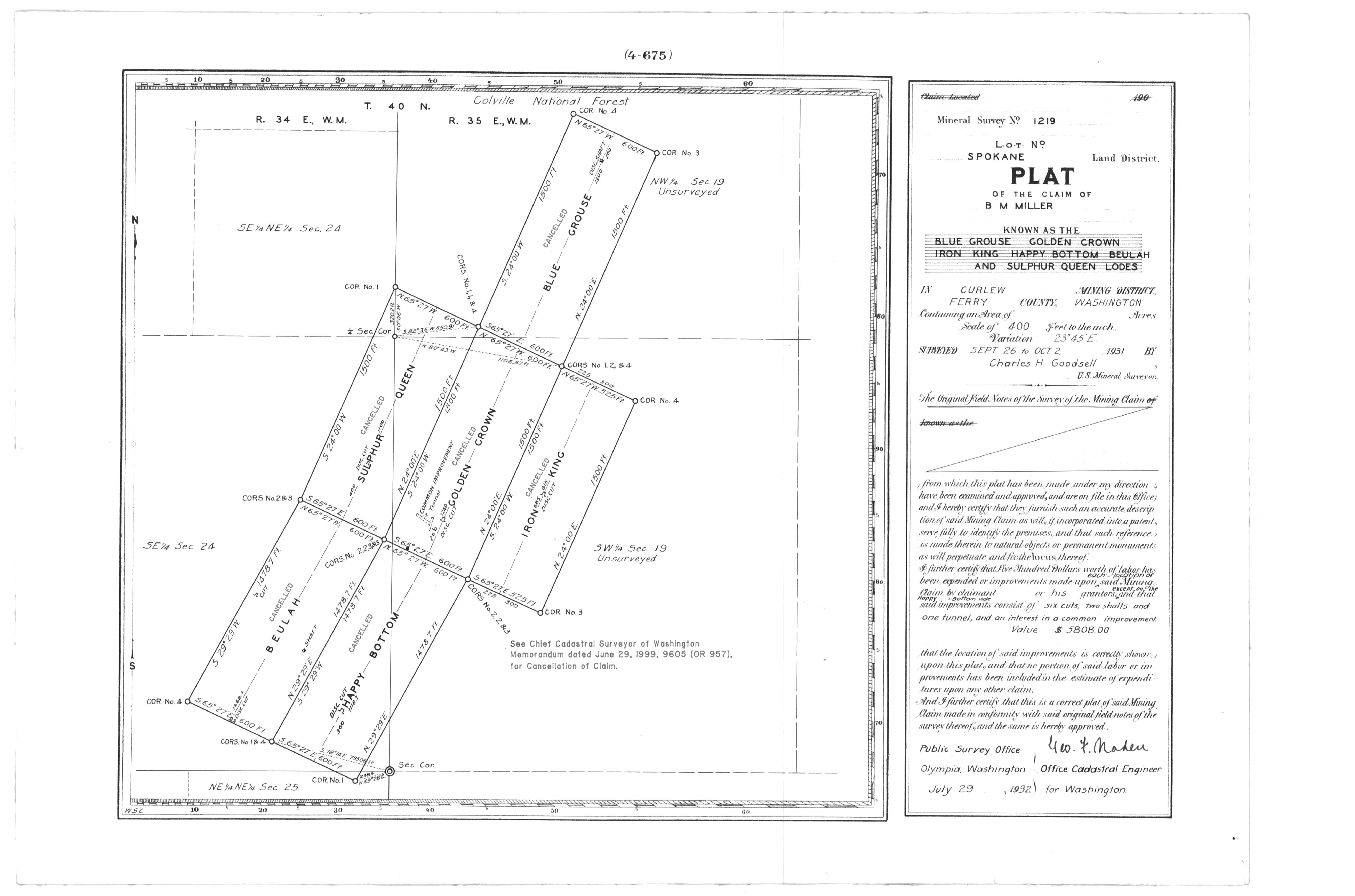 Land Status & Cadastral Survey Records Oregon/Washington BLM