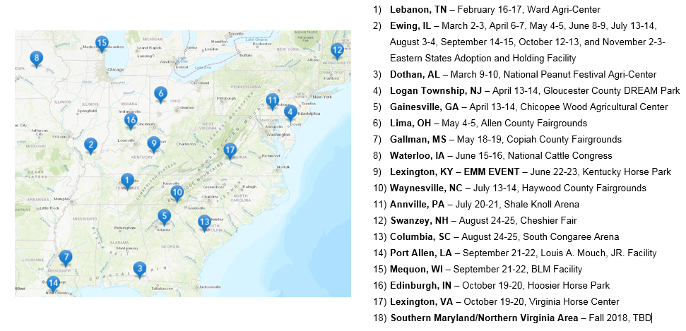 Eastern States 2018 WH&B Adoptions