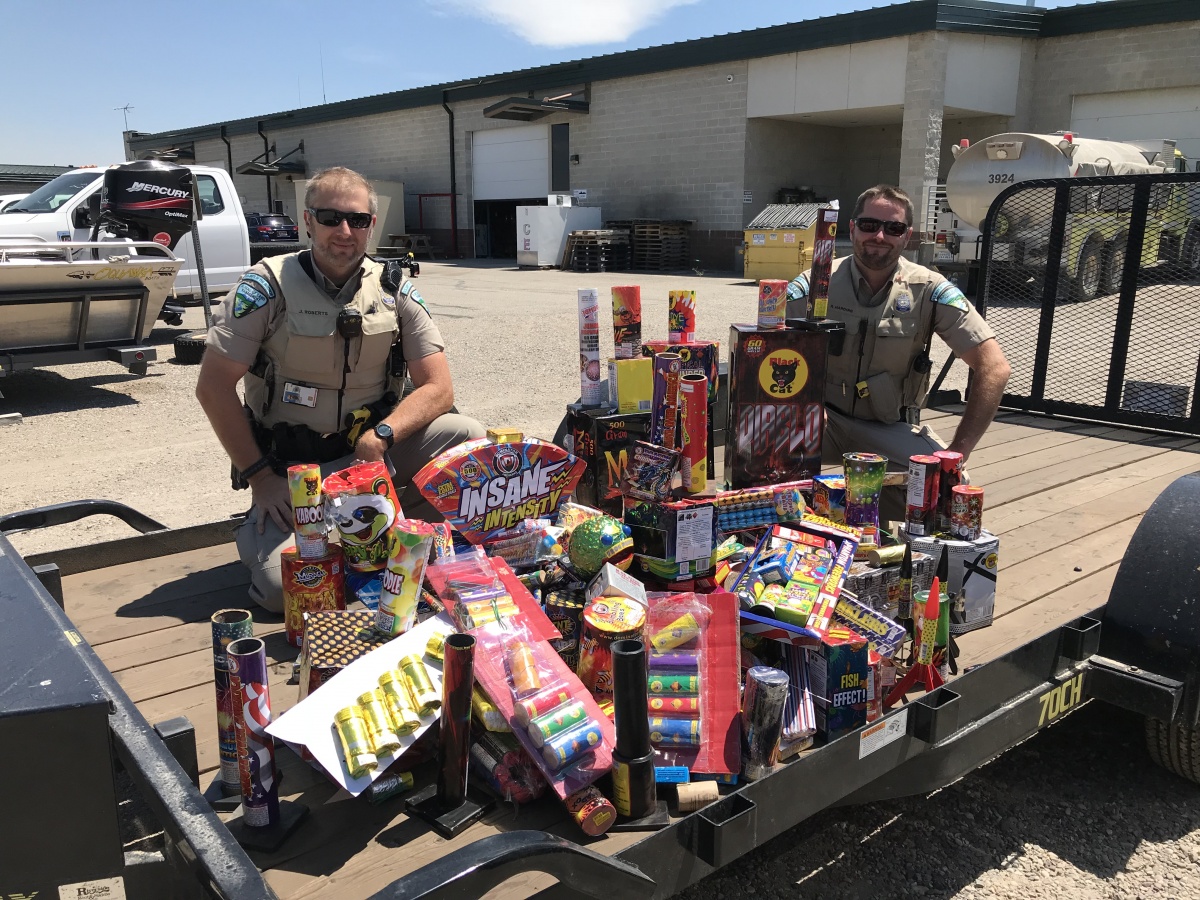 BLM Idaho Law Enforcement Seizes Illegal Fireworks on public lands