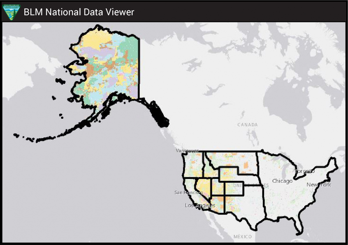 Explore BLM lands with the National Data map viewer.