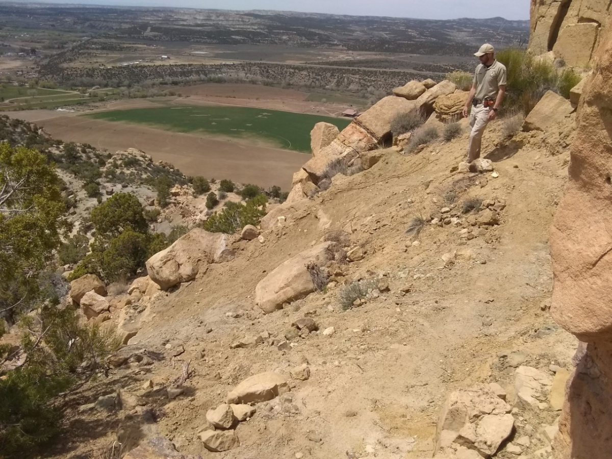 Blevins patrolling some of the 1.4 million acres under the jurisdiction of the Farmington Field Office