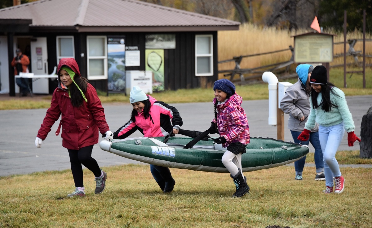 Students learn about Idaho's wild and scenic rivers at BLM educational event