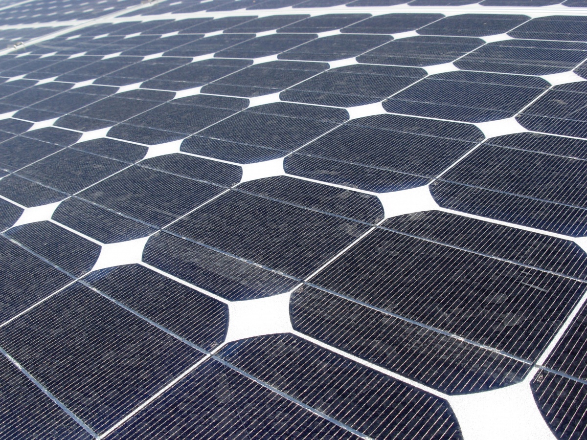 The U.S. Air Force has this solar array at Nellis Air Force Base in Nevada, which is made up of public lands withdrawn for military purposes.  Photo provided by Michael Hildner