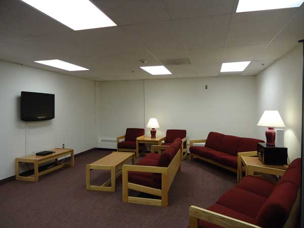 Barracks TV lounge