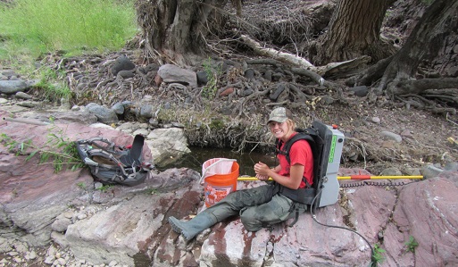 BLM student conducts water research, BLM photo