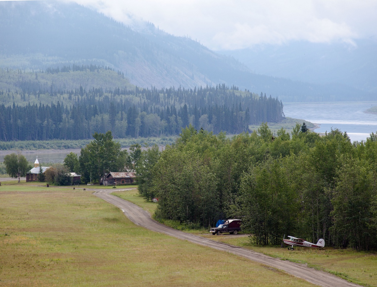 Landscape view of Eage Campground in Alaska