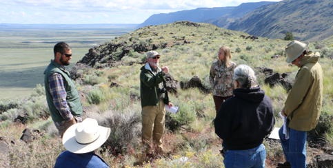 Resources Advisory council members on a field site visit, BLM photo