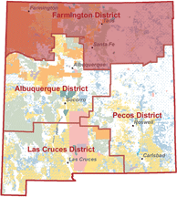 Map of Farmington District RAC Boundary