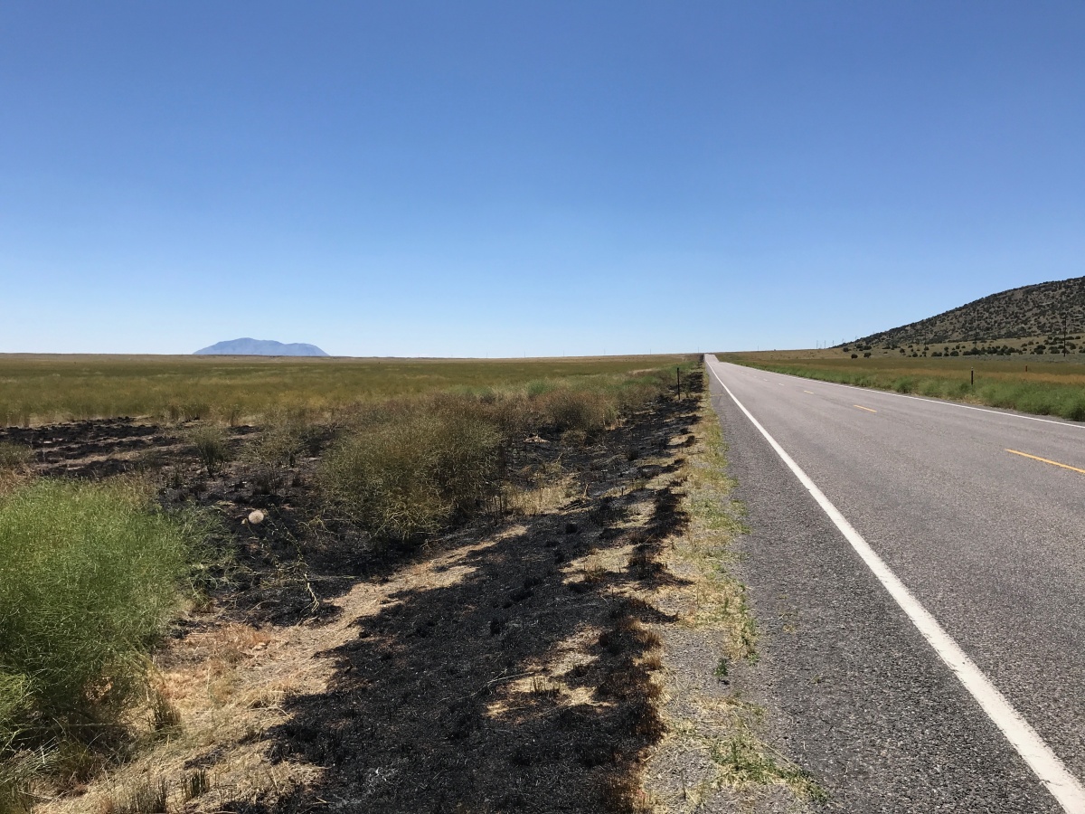 Highway 33 fire caused by boat trailer