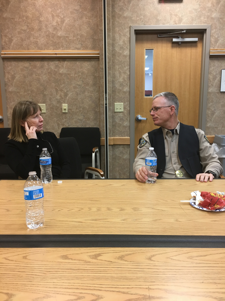 Jamie Connell and Colorado Parks and Wildlife District Manager