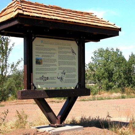 Mathews Rec Area Sign