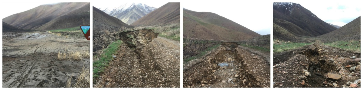 Damaged Road in Martin Canyon