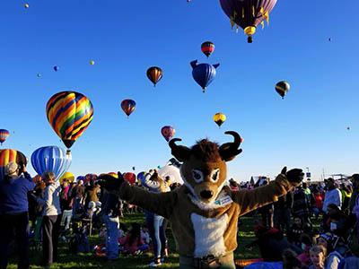 Seymour Antelope at the balloon fiesta.