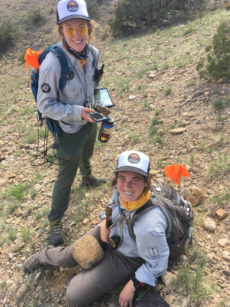 BLM interns Hannah Millsap (left) and Ashley Taylor (right)