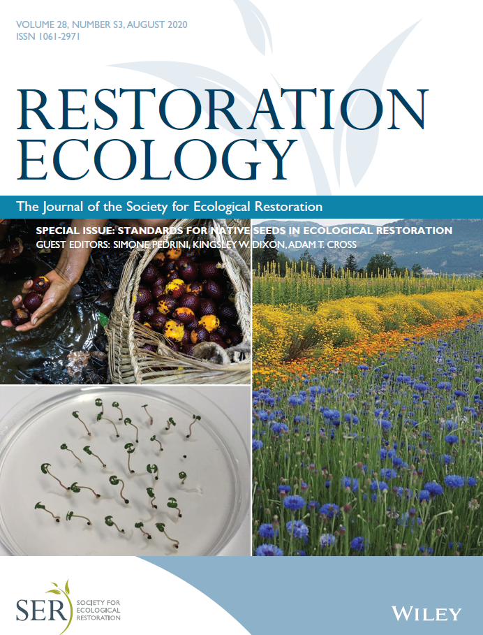 Cover Image: Standards for Native Seeds in Ecological Restoration