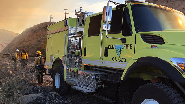 CDD fire crew and fire truck