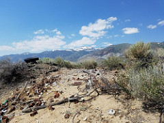 Trash on public lands in Rattlesnake Gulch