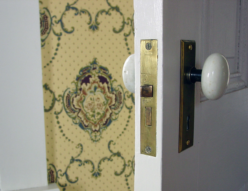 time period appropriate door knobs instaled