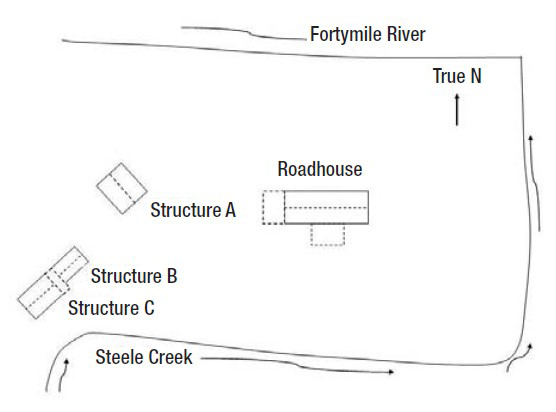 Steele Creek Site layout of building structures