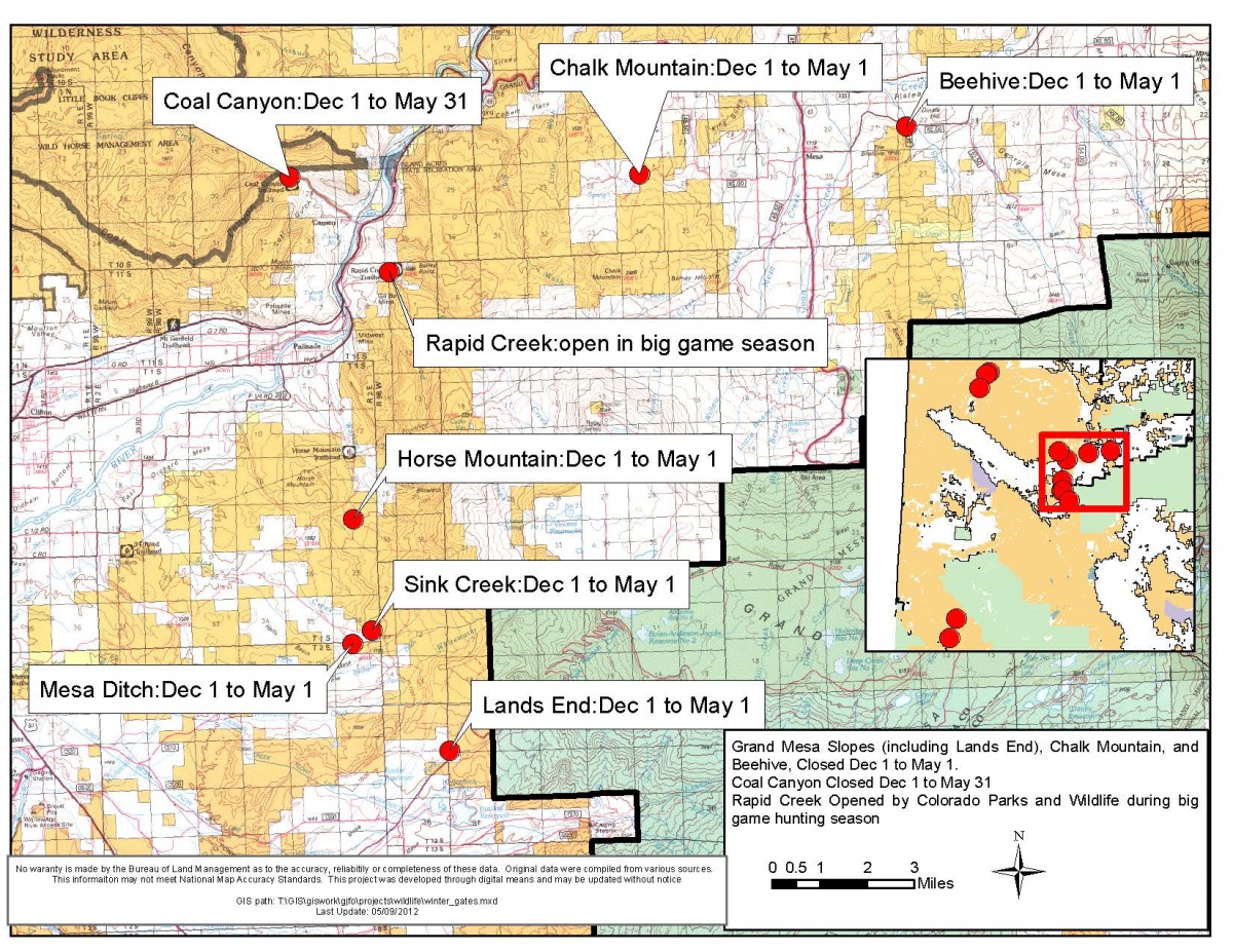 Seasonal Closures | BUREAU OF LAND MANAGEMENT