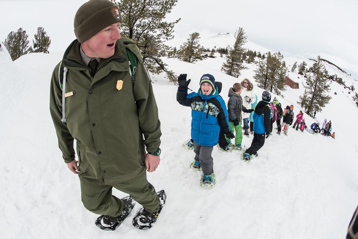 Snowshoeing at Craters of the Moon NCA