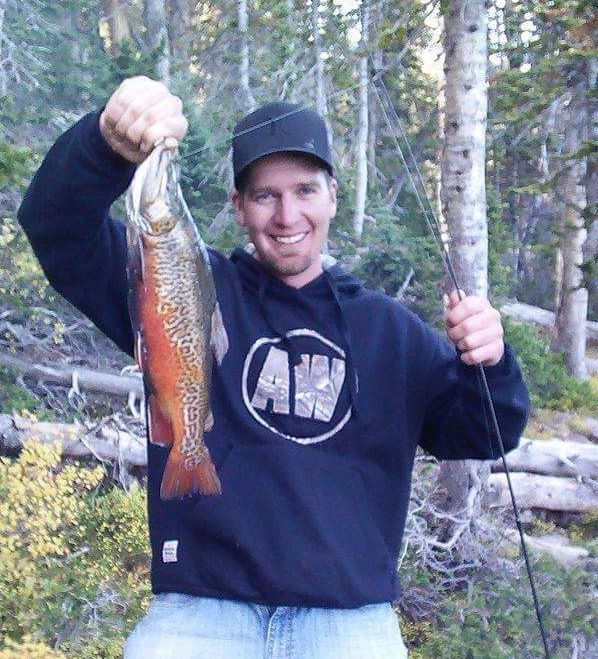 BLM employee with Tiger Trout
