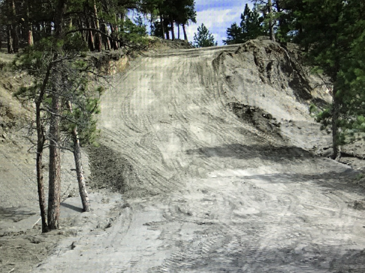 Timber Ridge Road after repairs