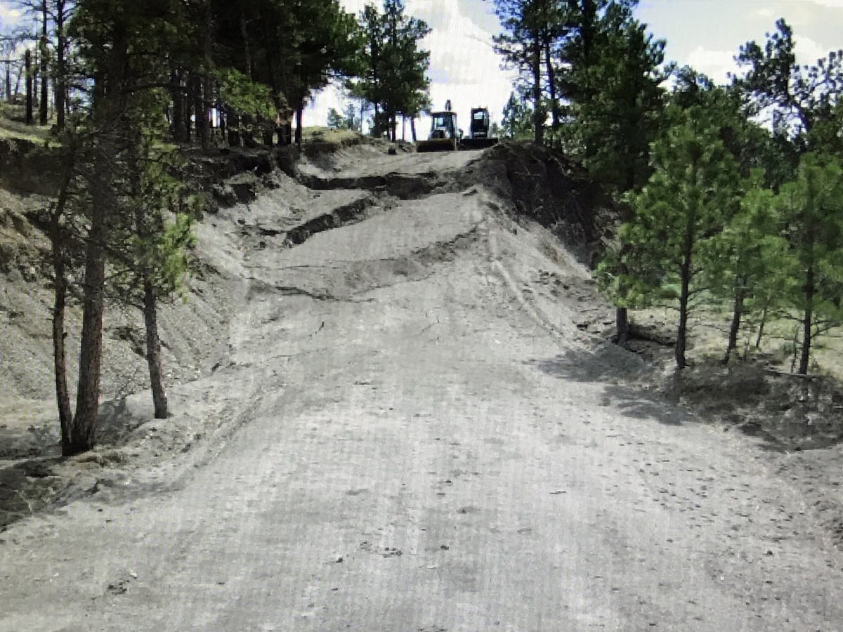 Timber Ridge Road before repairs