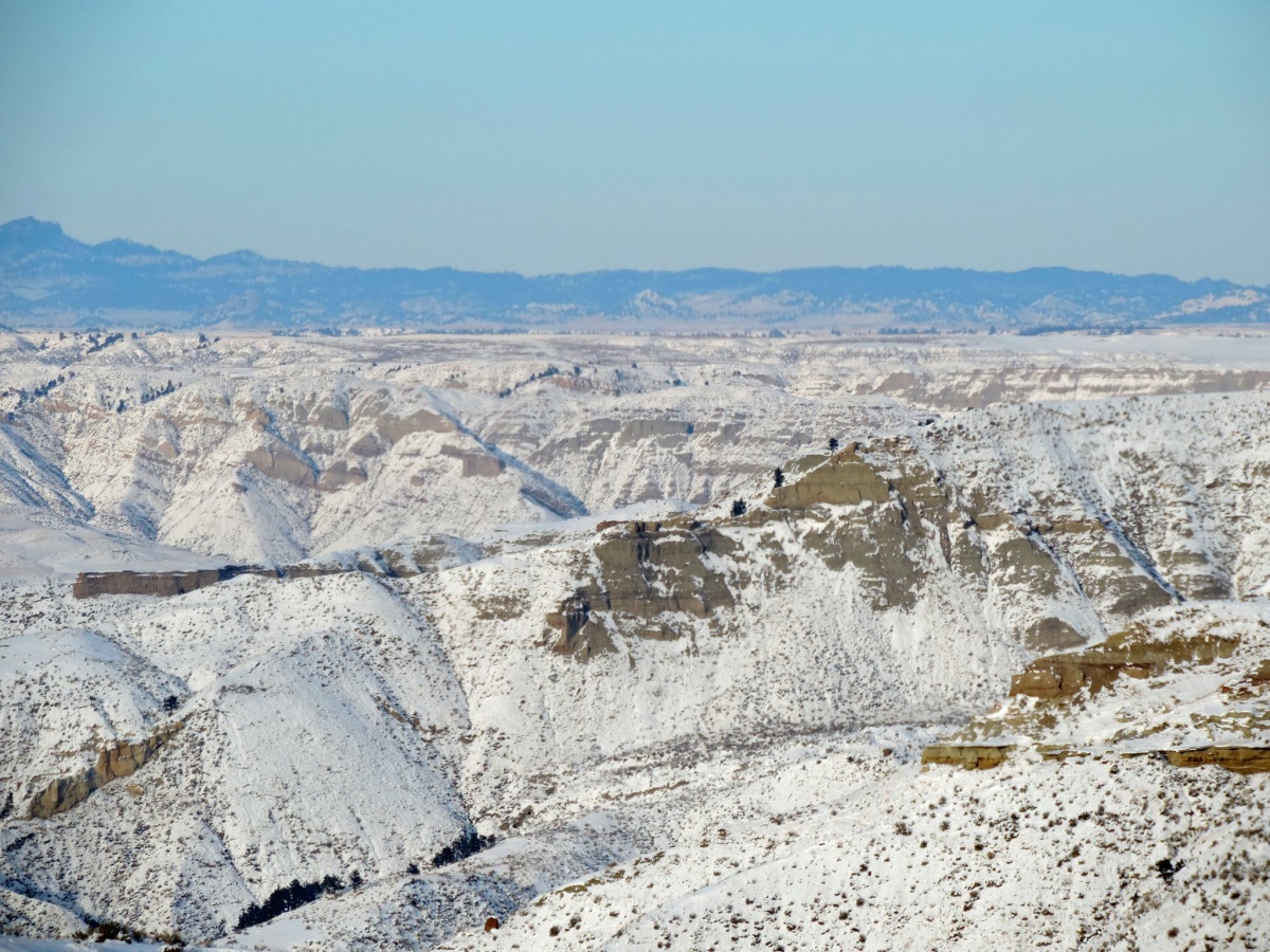 Winter photo of Upper Missouri River Breaks