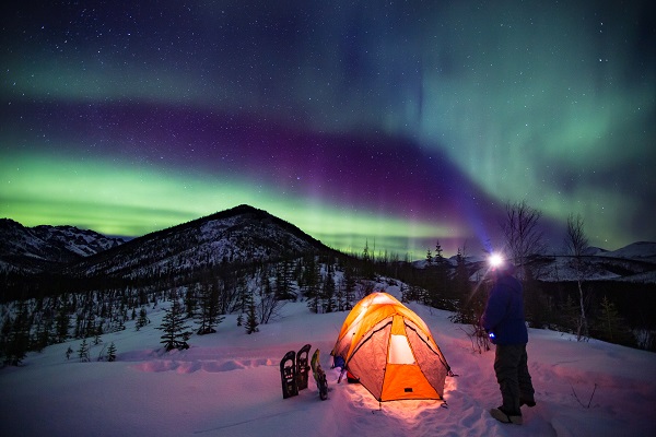 White Mountains Aurora, Alaska