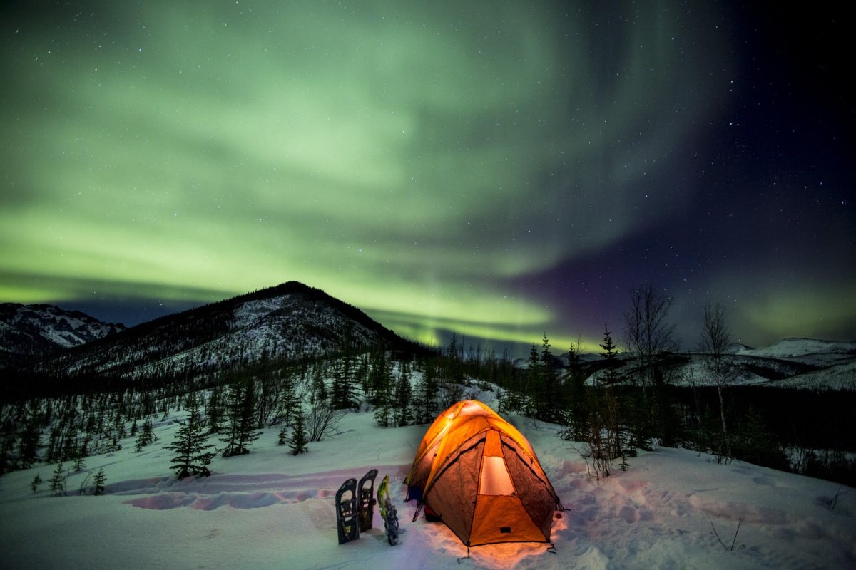 Northern Lights over the White Mountains National Recreation Area in Alaska. Photo by Bob Wick, BLM.