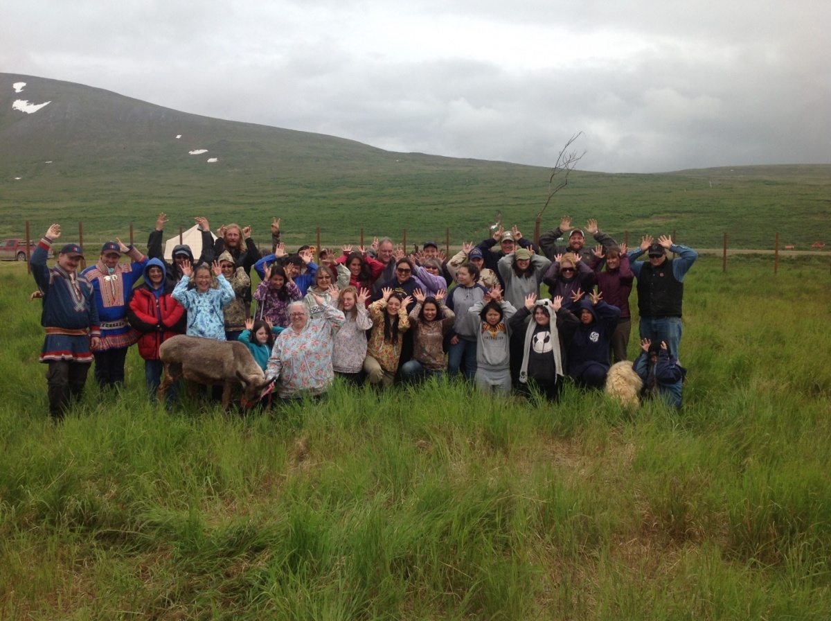 Participants at the Global Reindeer Youth Summit near Nome, Alaska. Photo by Laurie Thorpe.