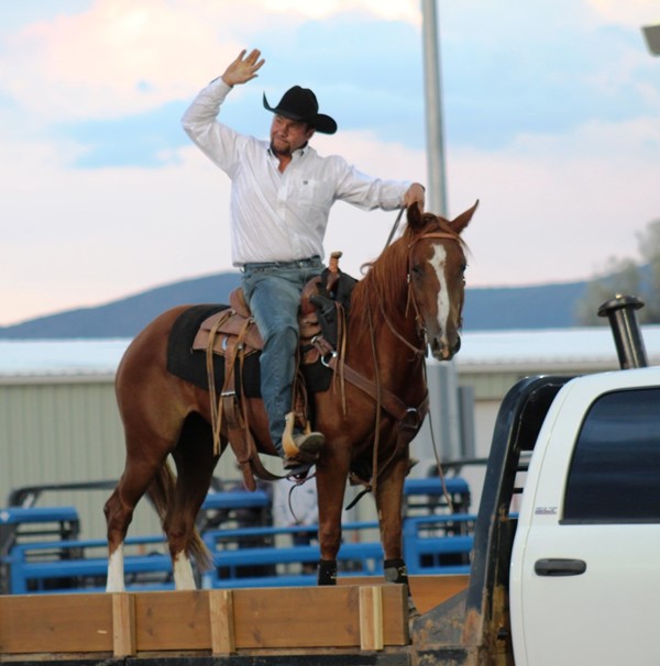 Sky was the only mare in the competition. Her trainer was the winning bidder and she returned to Clifton, CO