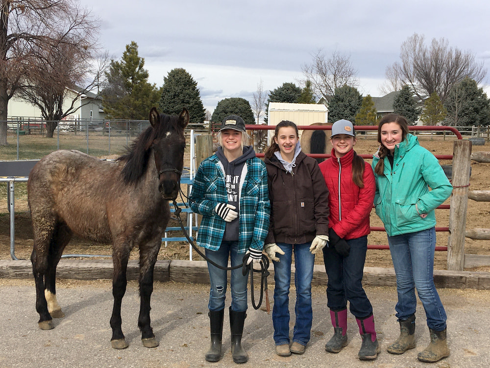 4-H Members with Gilly