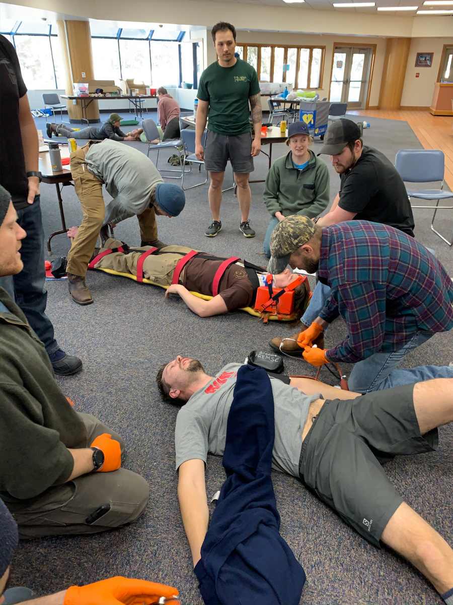 Man laying on ground