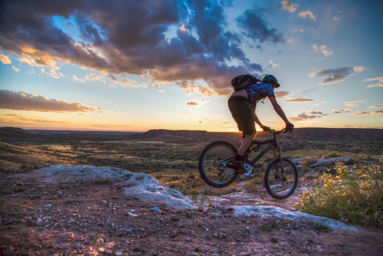 Mountain biking at McCoy Flat Mountain Biking Area in Vernal, Utah