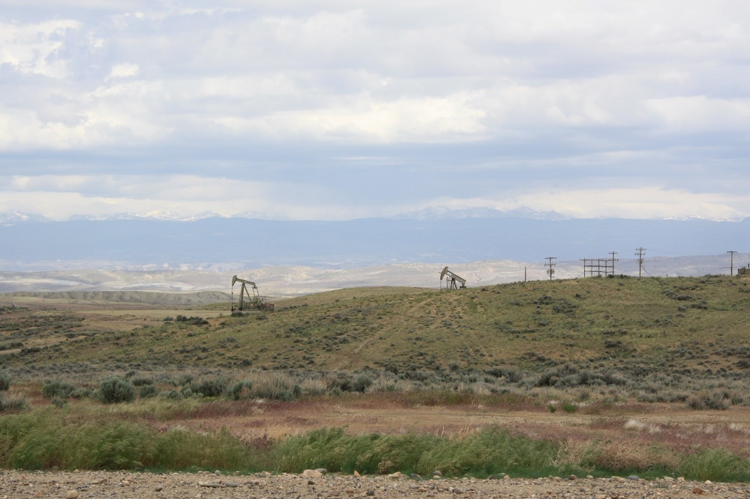 Drilling on BLM-managed public lands.