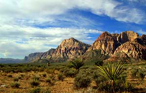 View of Red Rock Canyon NCA in Southern Nevada