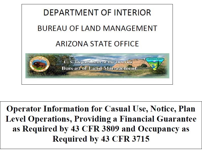 Operator Information for Casual Use, Notice, Plan Level Operations ...