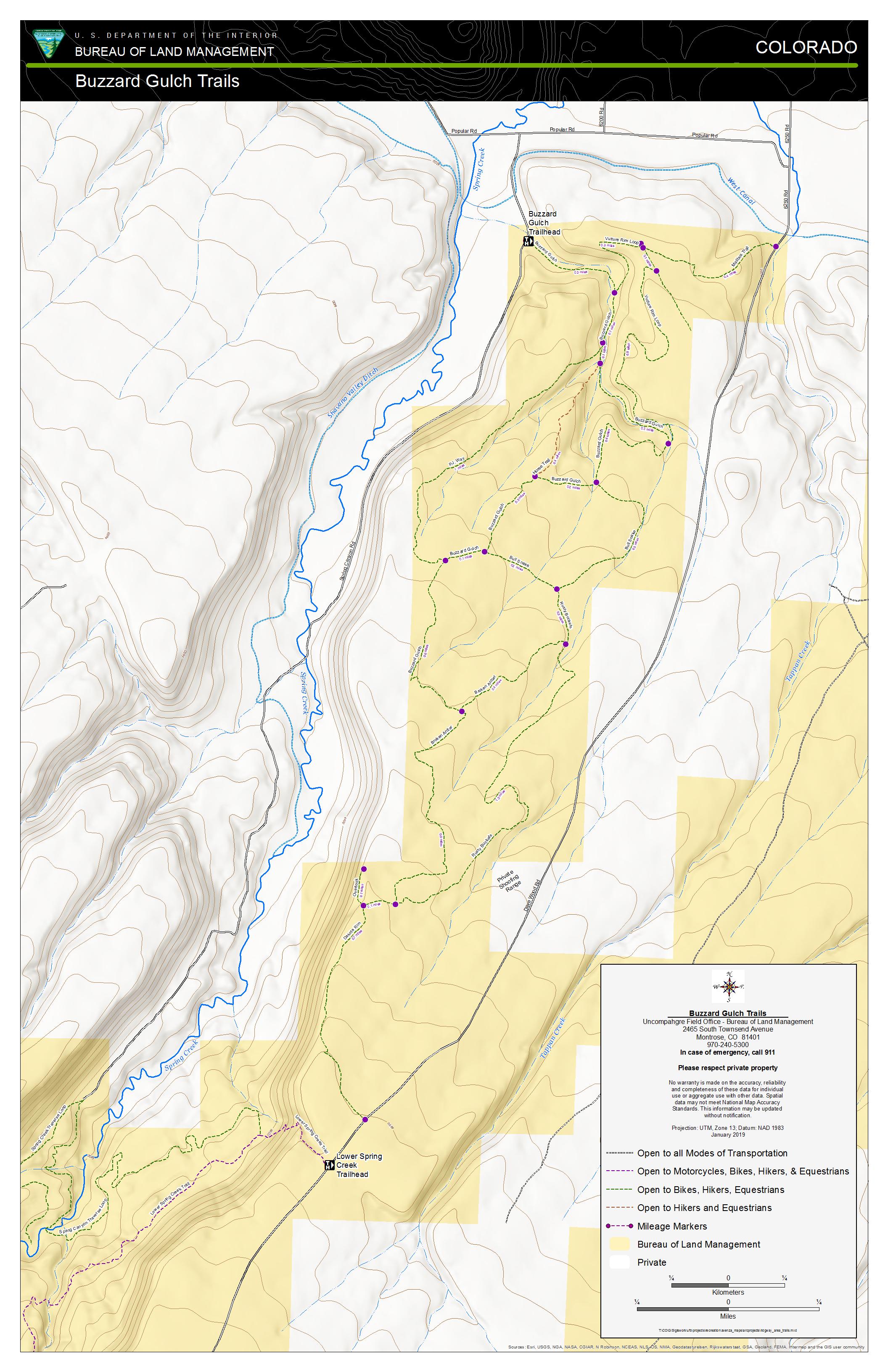 Buzzard Gulch Trails Bureau of Land Management