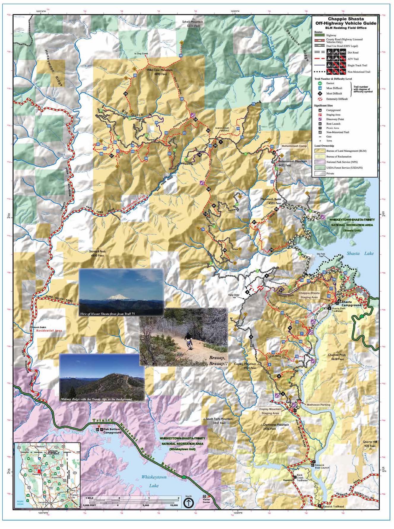ChappieShasta Off Highway Vehicle Area Map Bureau of Land Management
