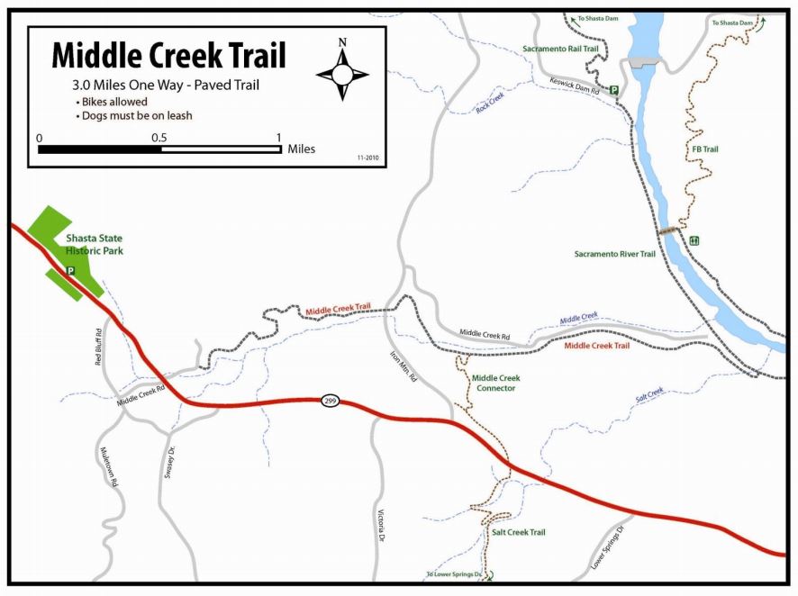 Media Center Public Room California Middle Creek Trail Map