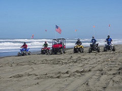 Image of off-road vehicles on the beach. Photo by John Ciccarelli/BLM
